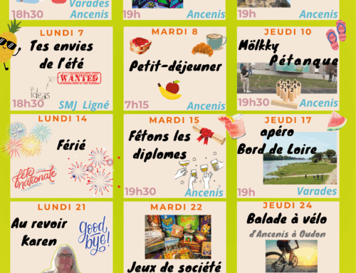 Planning d’animations mensuel